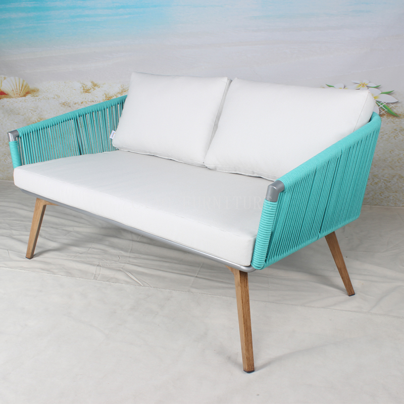 Patio blau einfaches Outdoor-Sofa