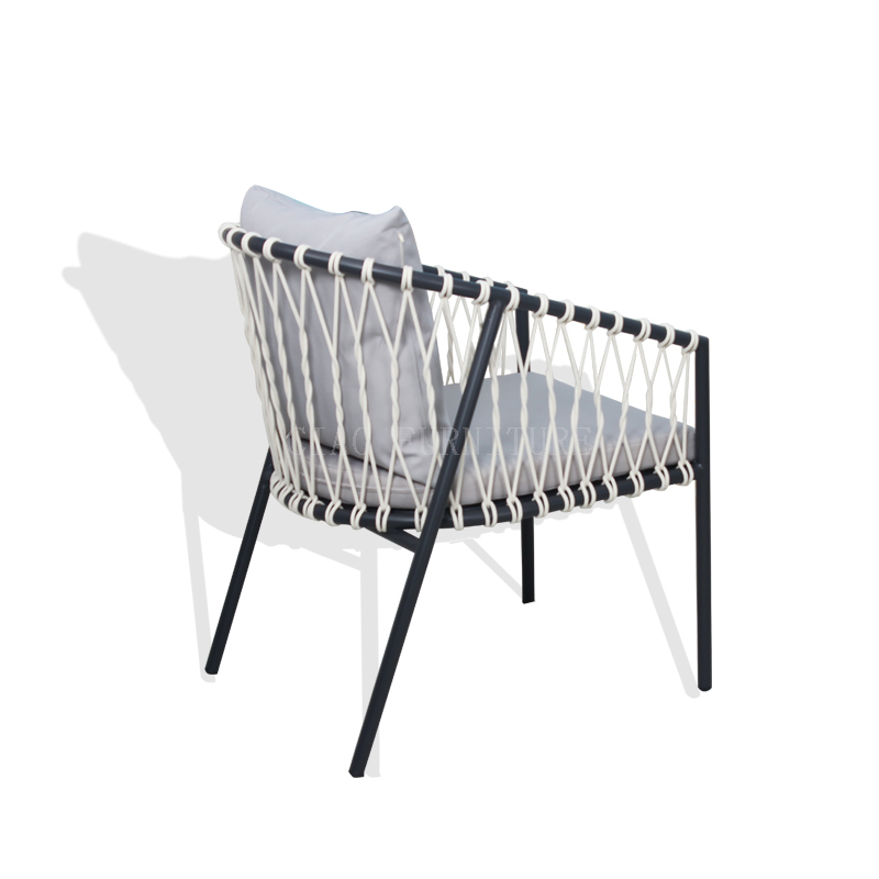 Aluminium schwarzes Dach Outdoor-Stuhl