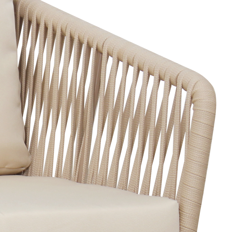 Möbel beige Garten Doppelsofa im Freien