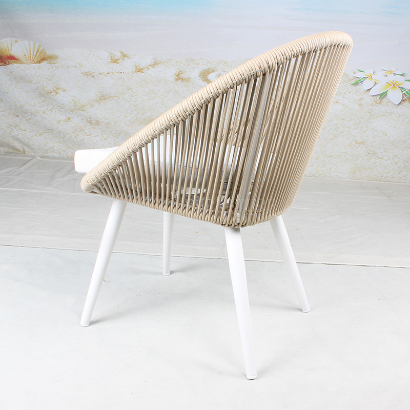 Seil apricot minimalistischer Resort-Stuhl für den Außenbereich